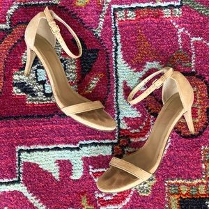 Stuart Weitzman embossed leather Strappy Sandals